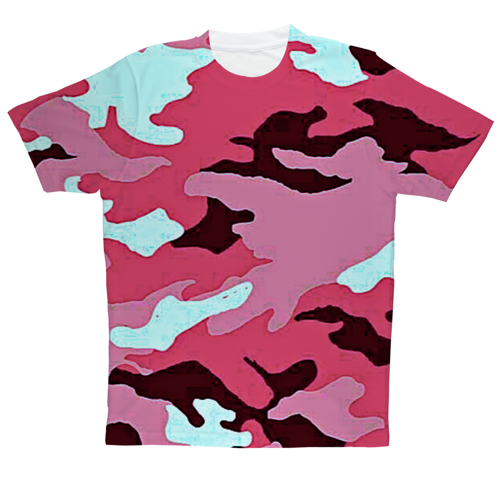 Mad Citizen Pink Camo Print T-Shirt