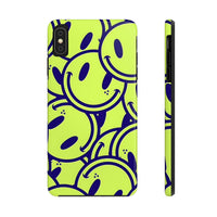 Neon Yellow Smilez Phone Case